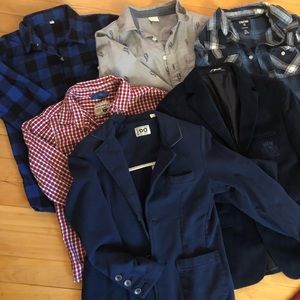 Lot of 6 boys shirts and blazers size 7/8